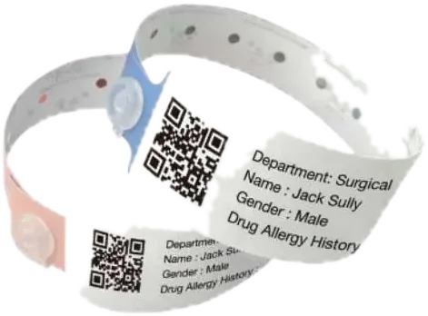 Alert and color-coded allergy wristbands